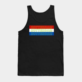 Rotterdam City in Netherlands Flag Colors Tank Top